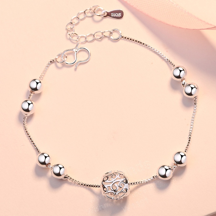 Gelang Perak Rumbai Fashion Tassel Silver Bracelet Charm Multilayer Heart Flower Cuff Bracelets Women Jewelry Accessories Gifts-30#