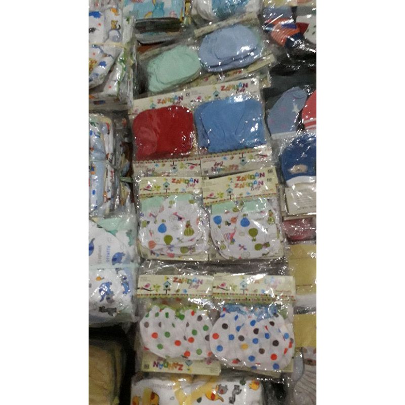 K-TA SNI 3 Set STK ZAHDAN MOTIF / POLOS Sarung Tangan Kaki Bayi Sartaki Perlengkapan Bayi Baru Lahir