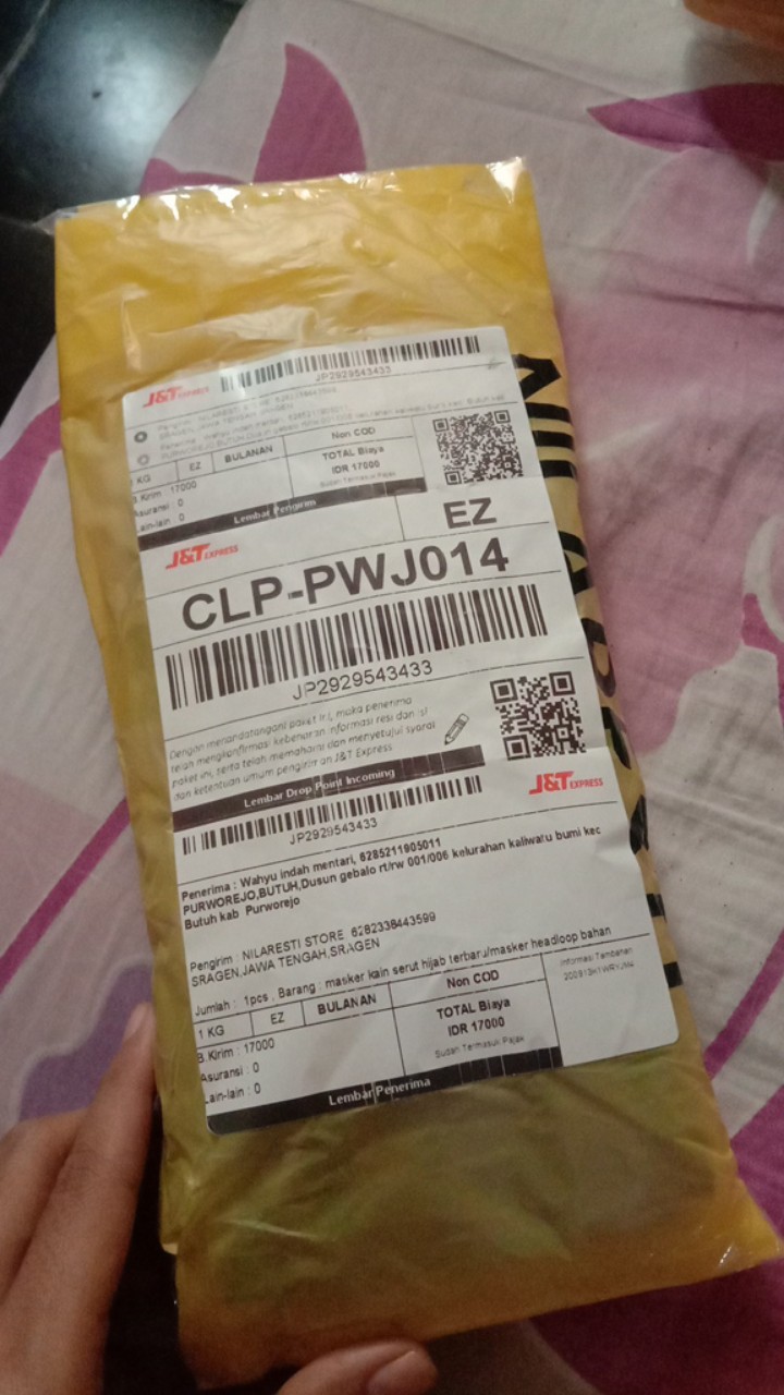 Masker Kain Serut Hijab Terbaru/masker Headloop Bahan Diamond Crepe / Ecer Grosir Nila Hijab Store