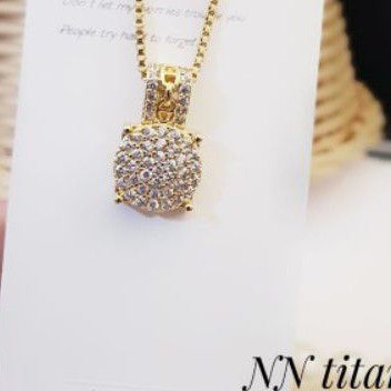 Titanium Kalung Semi Berlian Terlaris 4321KL