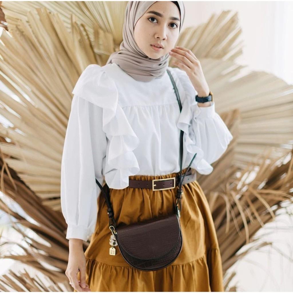 1KG MUAT 5PCS | RIANA TOP BASIC SHIRT HITS OOTD SELEBGRAM FASHION GROSIR MURAH WANITA