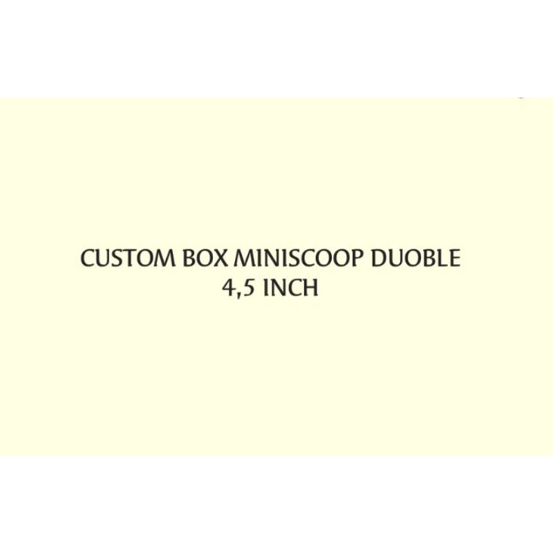 BOX SPEAKER MINISCOOP DUOBLE 4.5 INCH