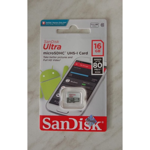 Micro SD Sandisk 16 GB / Memory Card Micro SD Sandisk 16 GB