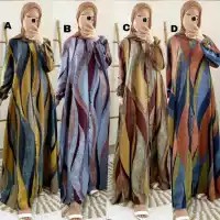 (HOME DRESS) AZRAF GAMIS ORIGINAL 100 % GUARDIAN RAYON PRINTING MOTIF