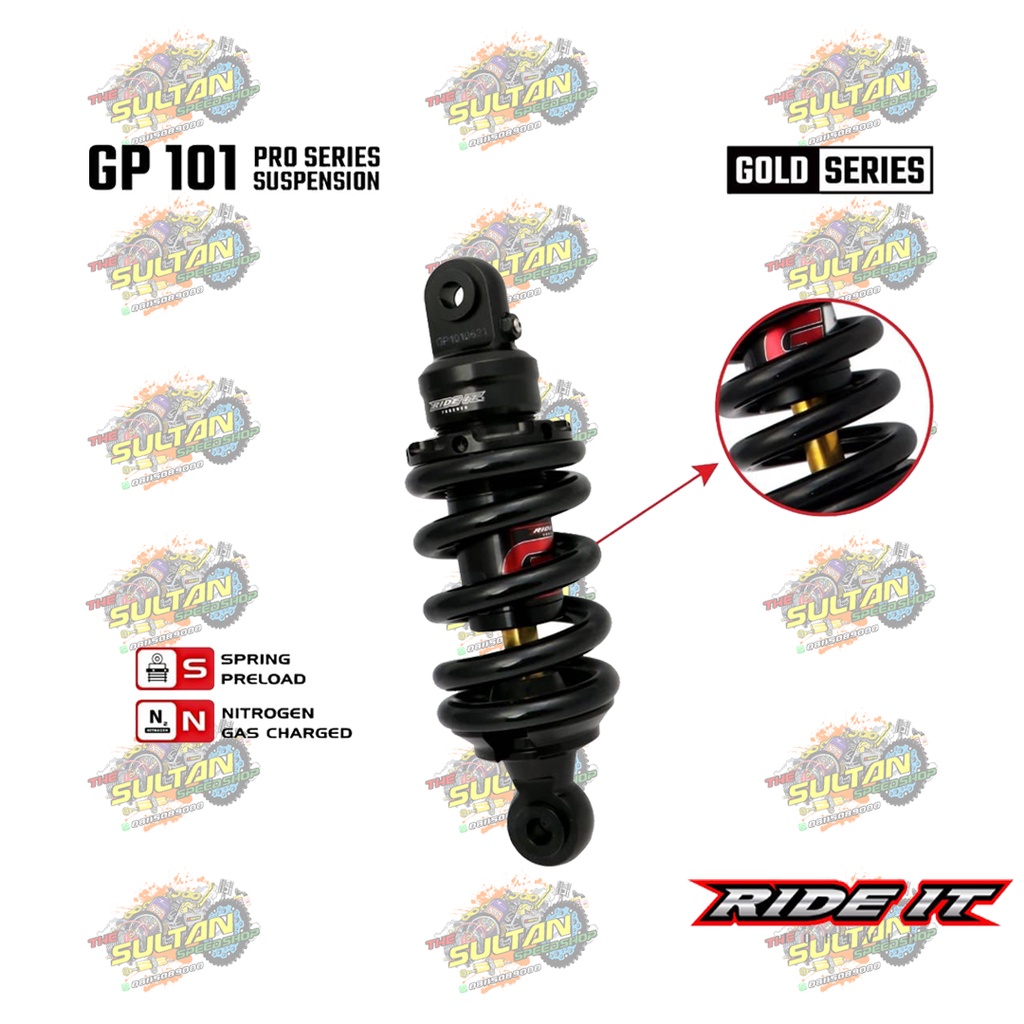 SHOCK SHOCKBREAKER BELAKANG GP 101 GOLD SERIES SONIC CB 150 R JUPITER MX VIXION SATRIA FU RIDE IT