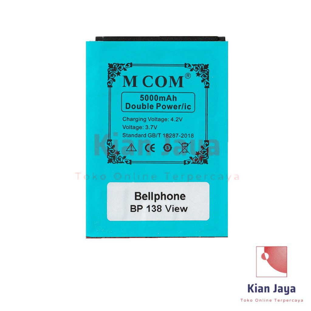 MCOM Baterai Hp Bellphone BP138 View Original Double Power Batre Batrai Battery Ori