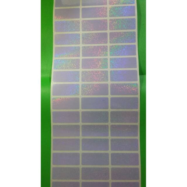 

PURPLE GLITER Stiker label nama waterproof anti air murah