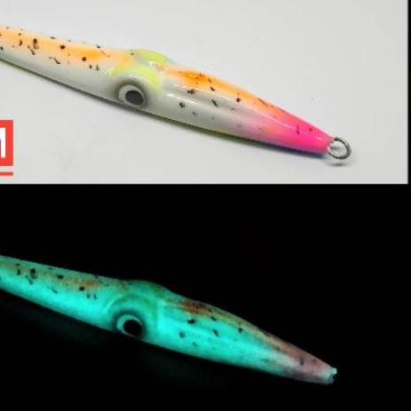 Terbagus - Metal Jig Cumi Full GID Fosfor Giant Trevally Killer