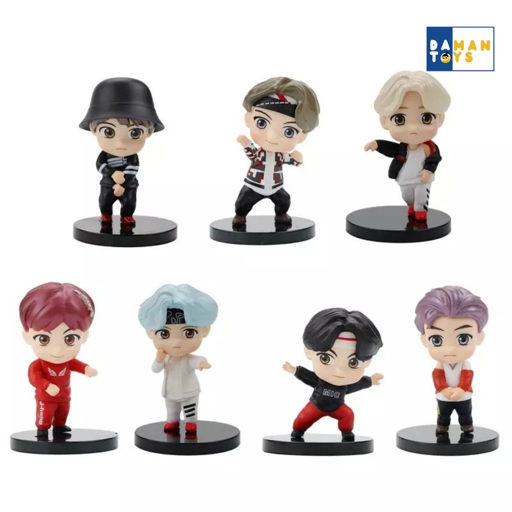 BTS TINY TAN / FIGURE BTS MINI FIGURE /BTS KPOP PAJANGAN MINIATUR HIASAN TOPPER