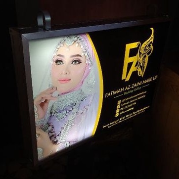 90x60, 80x50 NeonBox slim 2sisi Bahan AKRILIK, Sticker, Backlite. untuk Bidan, dokter, dokter gigi, 