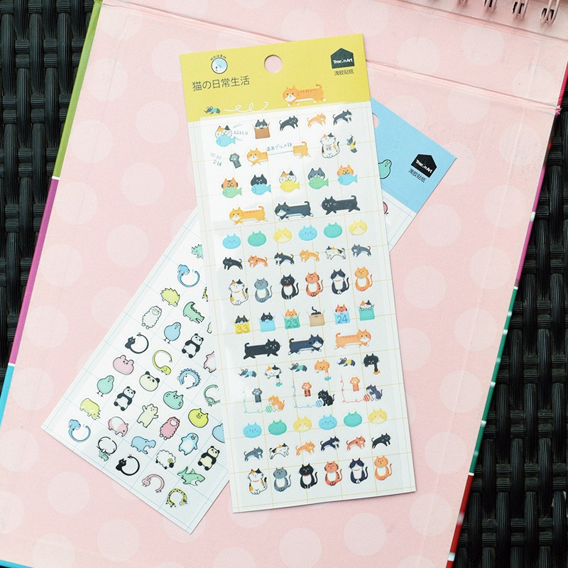 

Kawaii Animal Friend Diary Deco Stickers (Stiker Dekorasi)