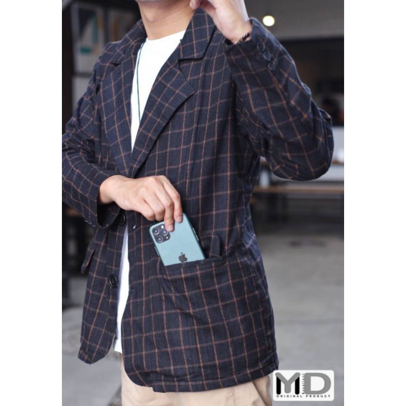 KEREN TERLARIS BLAZER TARTAN TERBARU BLAZER PRIA SEMI BLAZER PRIA MOTIF TERKINI