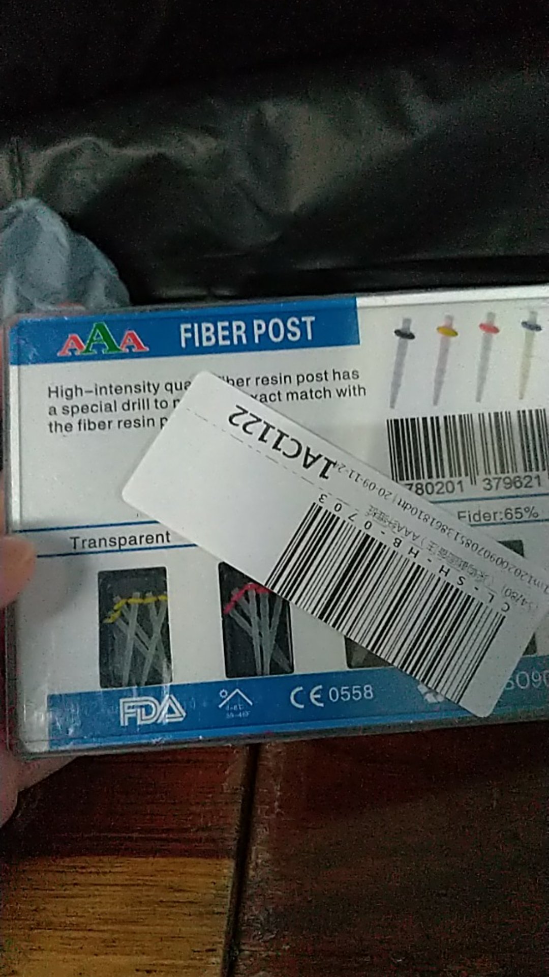 Gmeilie 1 Kotak Set Fiber Post & 4 Mata Bor Untuk Dokter Gigi