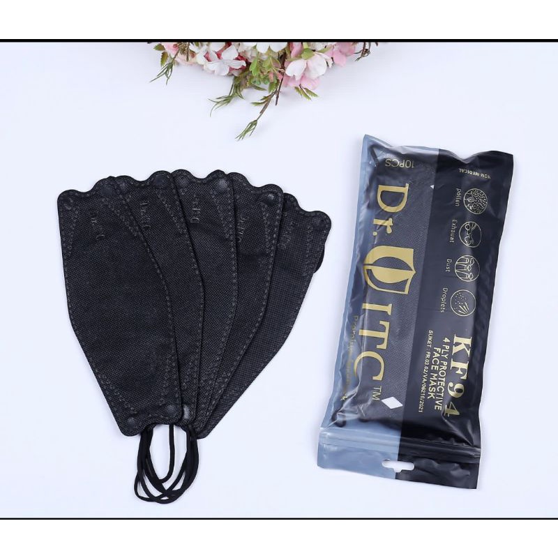 Masker KF94 Mouson 1 Pack isi 10 Pcs Warna Hitam