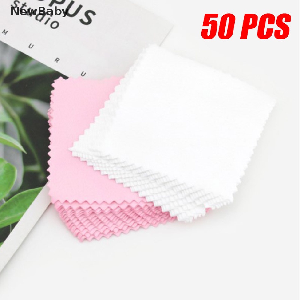 50pcs Kain Lap Pembersih Perhiasan Silver Anti Noda