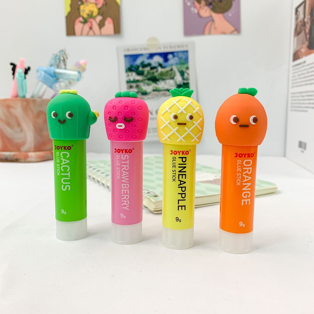 

Joyko Glue Stick Fruits lem stik joyko bentuk buah lem kertas lem putar batangan alat tulis kantor harga GROSIRAN bisa COD