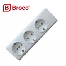 Terminal Stop Kontak BROCO Arde 2 3 4 5 6 Lubang Soket Colokan Listrik OB Outbow Setop Contact Broko Full Kuningan Asli Berkualitas Heavy Duty Kuat Untuk Power Besar Tegangan Tinggi Cabang Jek Kelistrikan Multi Socket Sambungan Cop Jeck Original SNI 100%