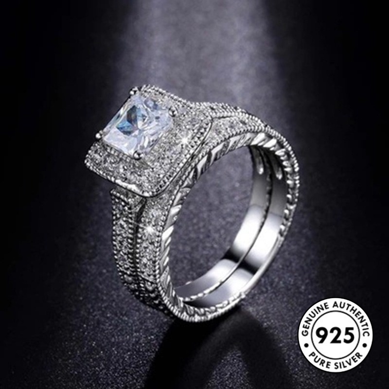 Cincin Bahan S925 Silver Untuk Pasangan