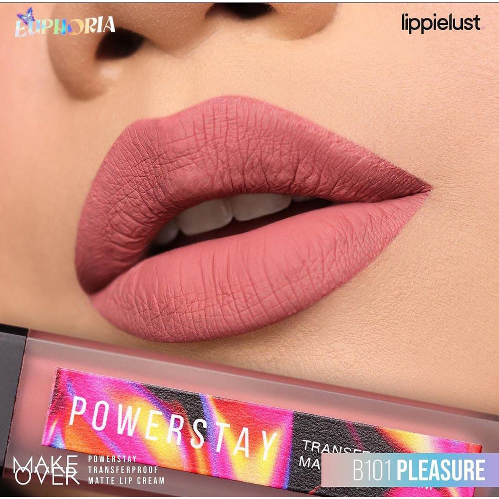 ❤ MEMEY ❤ MAKE OVER EUPHORIA Powerstay Transferproof Matte Lip Cream