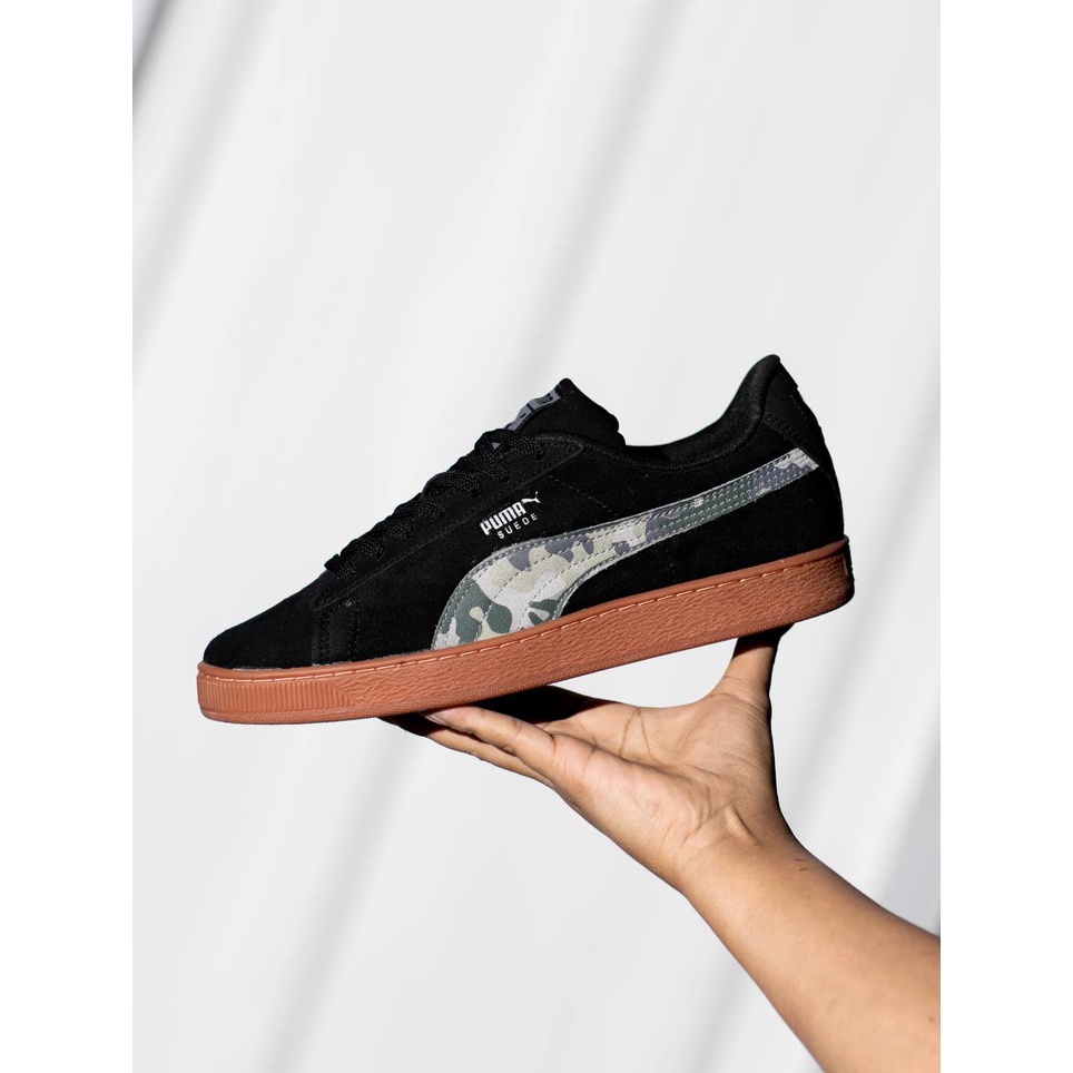 puma suede black camo