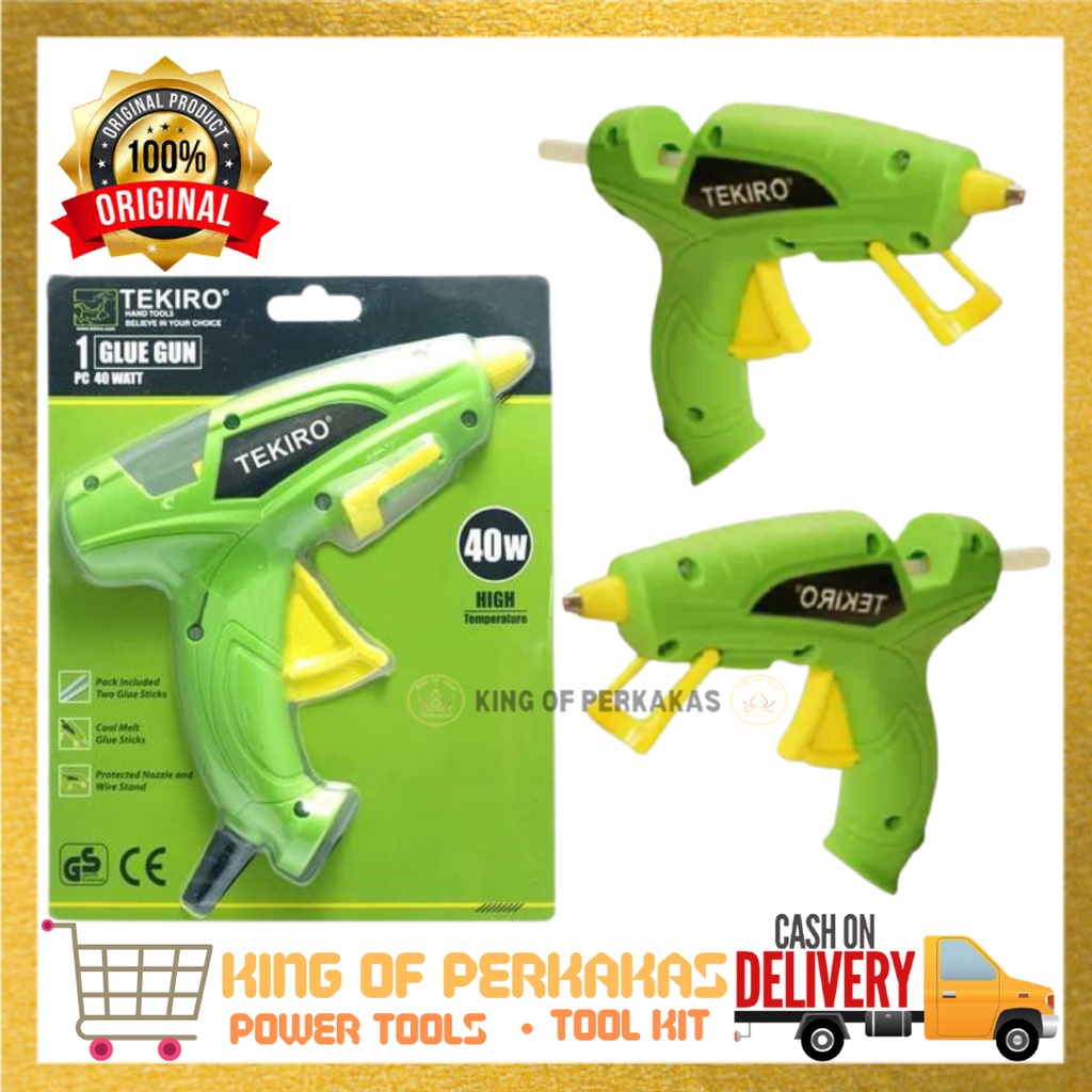 

TEKIRO LEM TEMBAK 40 WATT - GLUE GUN - LEM TEMBAK LILIN - PERKAKAS