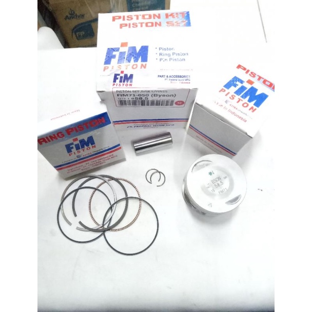 Piston seher kit byson oversize 50 original fim