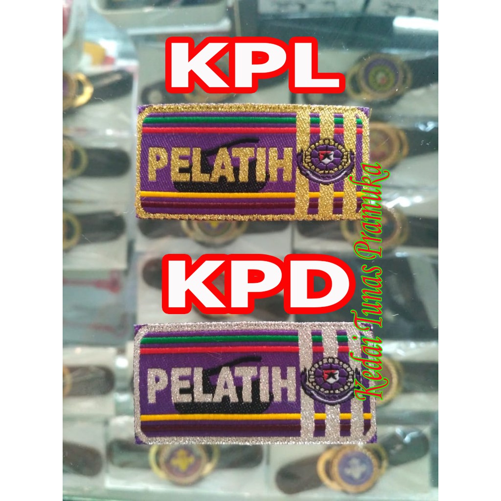 Badge Bet Tanda Golongan Kualifikasi Pelatih Pramuka KPD KPL Woven