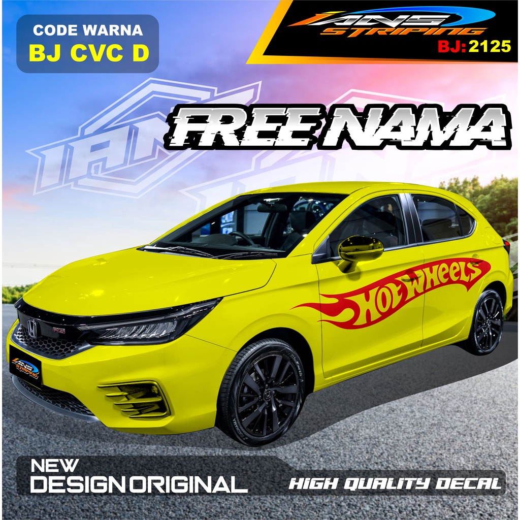 VARIASI STICKER MOBIL HONDA CITY / VARIASI STICKER MOBIL HONDA BRIO / STIKER MOBIL JAZZ / DECAL STIKER MOBIL AVANZA AYLA