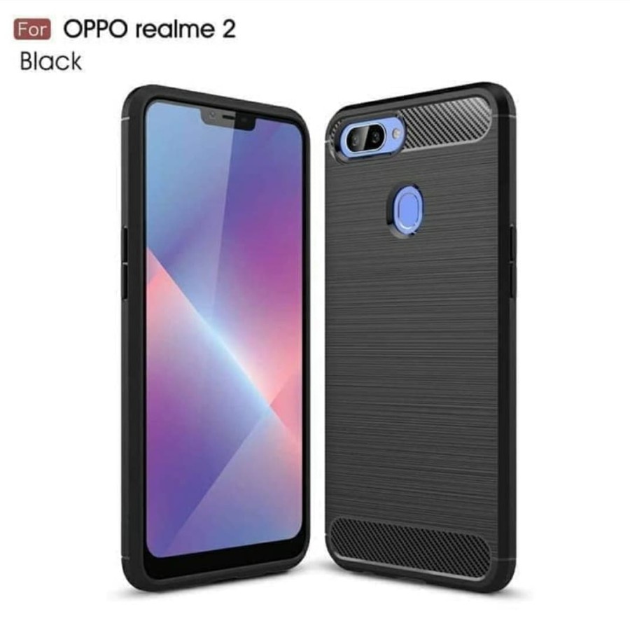 CASE SLIM FIT CARBON IPAKY REALME 2 SOFTCASE - FA