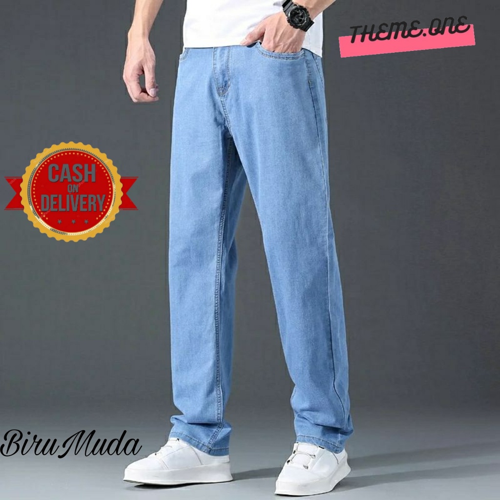 CELANA JEANS PRIA STANDAR PANJANG 505 ORIGINAL DENIM DEWASA CELANA JINS PRIA REGULER