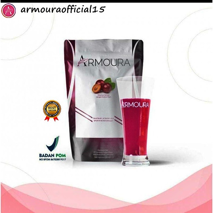 ARMOURA | ARMOURA SLIM BEAUTY DRINK | ARMOURA PELANGSING | KECANTIKAN&KESEHATAN | BPOM - 2 POUCH