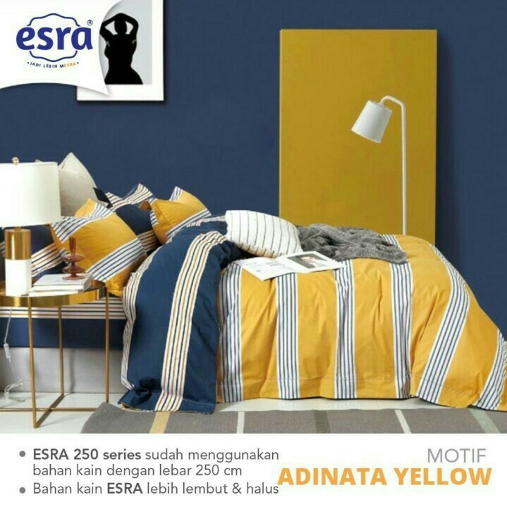 SPREI BEDCOVER KATUN ESRA ADINATA YELLOW