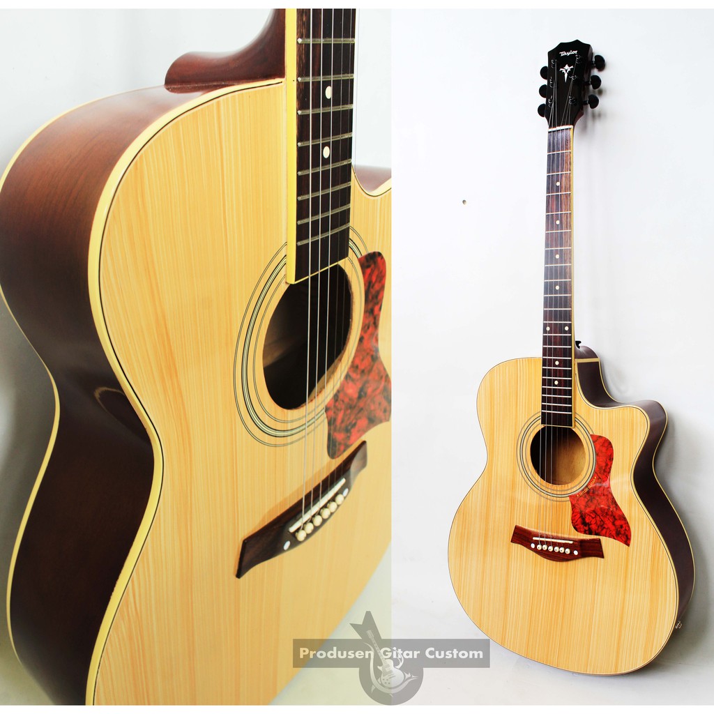 Gitar Taylor Akustik Elektrik Custom