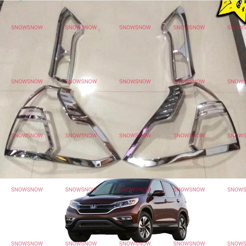 Garnish Lampu Belakang Grand All New CRV 2015 2016 Hitam Chrome