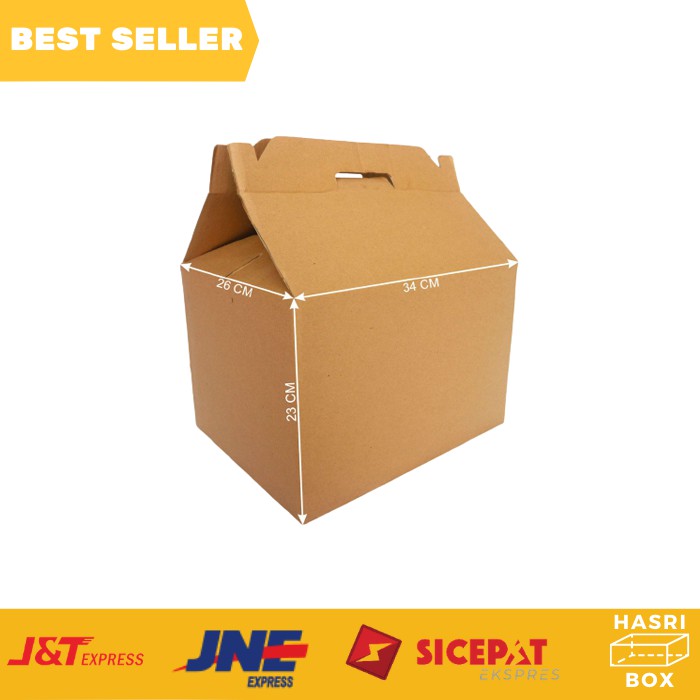 

Kardus Jinjing Dus Box Tenteng Kotak Packaging Dus Kemasan Box Dus Besar Dus Jinjing Hampers - 10pcs