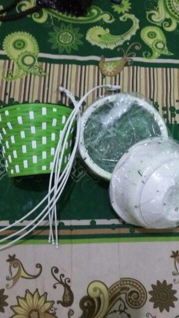 Pot Anyaman Rotan Sintetis D15 Cm Pot Tanaman