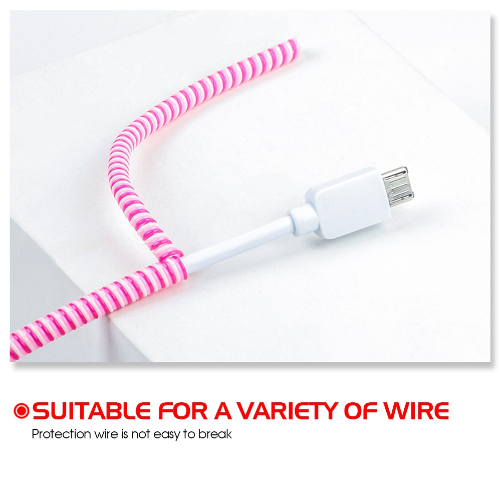 USB Charging Data Line Cable Protector，Wire Cord Wrap Cable Winder Organizer，Phone Data Cable Protection Rope