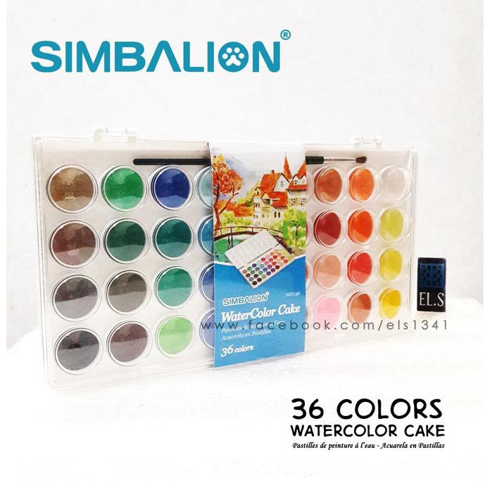 

SIMBALION WATERCOLOR CAKE 36 COLORS