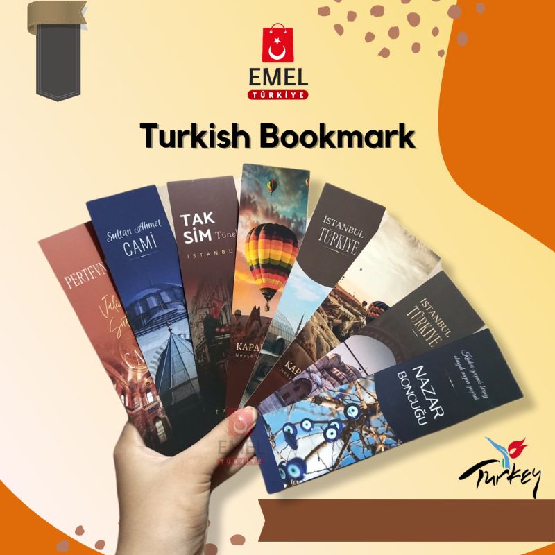 

Turkish Bookmark | Pembatas Buku Turki Turkiye | Souvenir Oleh oleh Turkey