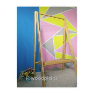 Rak Baju Lemari Baju Stand Hanger Kayu Shopee Indonesia Rak Baju Lemari Baju Stand Hanger Kayu Shopee Indonesia