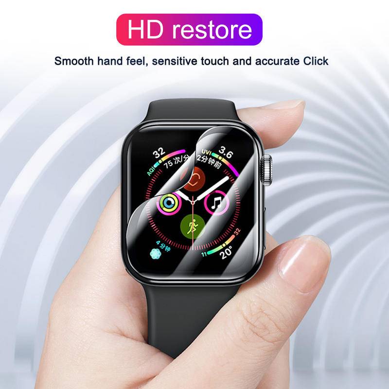 Film Hydrogel 3D Full Cover Pelindung Layar 40MM 44MM 2022 Untuk Apple Watch Seri 8 7 41MM 45MM 40MM 44MM