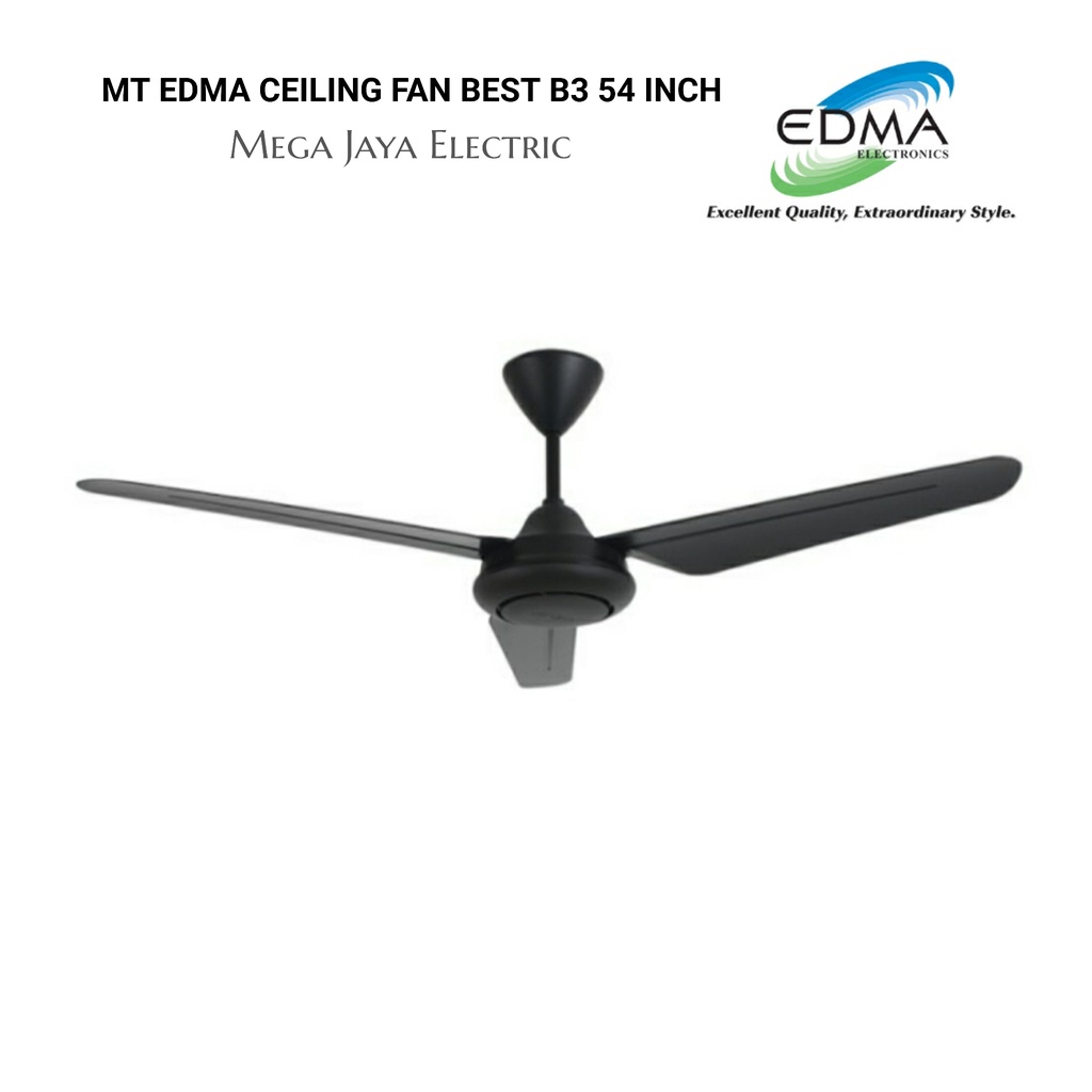 MT EDMA CEILING FAN BEST B3 54 INCH WALL CONTROL SWITCH DINDING AC MOTOR