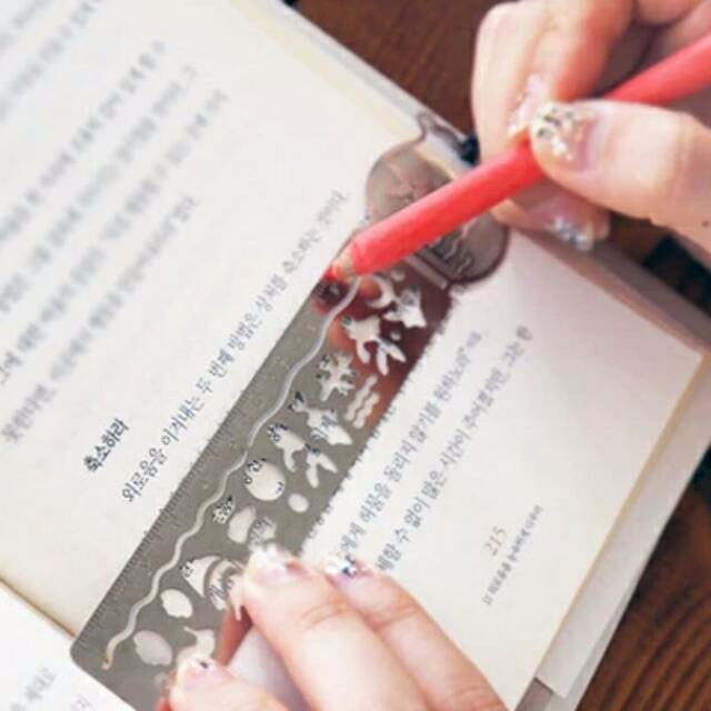 

Ruler Bookmark/ Pembatas Buku Penggaris Korea