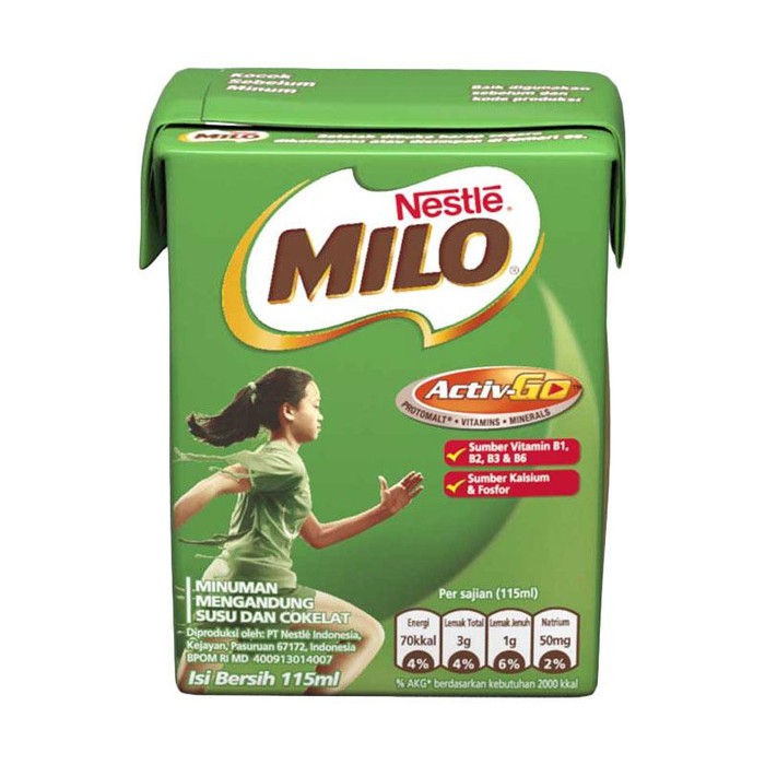 

Nestle Milo Activ-Go Susu UHT Rasa Cokelat 115ml