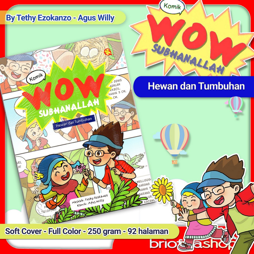 Komik Anak Islam Wow Subhanallah Hewan dan Tumbuhan Pustaka AlKautsar