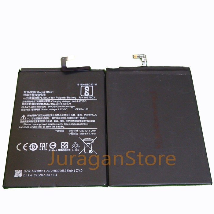 BATERAI BATRE BATTERY XIAOMI MI MAX 3 BM51 BM 51 ORIGINAL