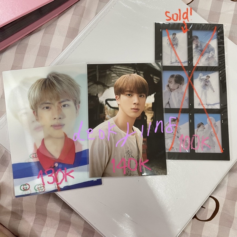 PC Photocard Postcard Lenticular BTS Jin Seokjin Seasons Greetings 2020 2021 6cut Winpack Winter Pac