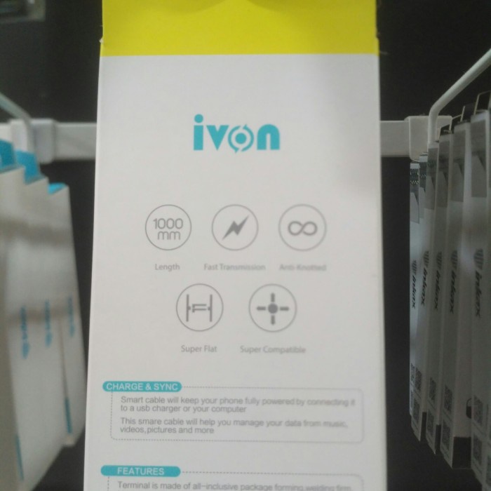 Hari Ini Kabel Charger Ivon Micro 2.4 A Fast Charger Untuk Hp Android Promo