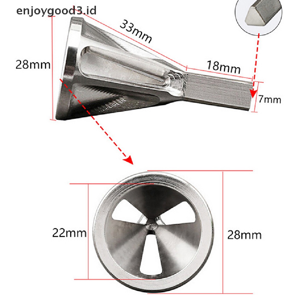 1pc Mata Bor Deburring Extractor Bahan Stainless Steel