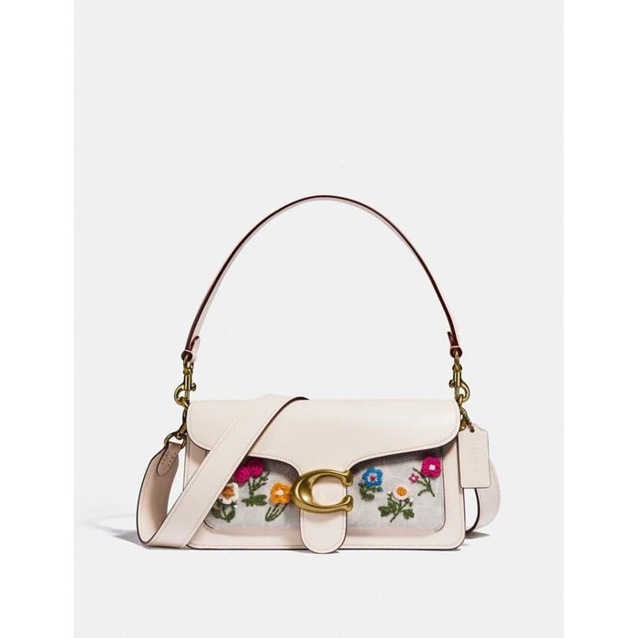 Coach Tabby Shoulder Bag 26 In Signature Canvas Floral Embroidery